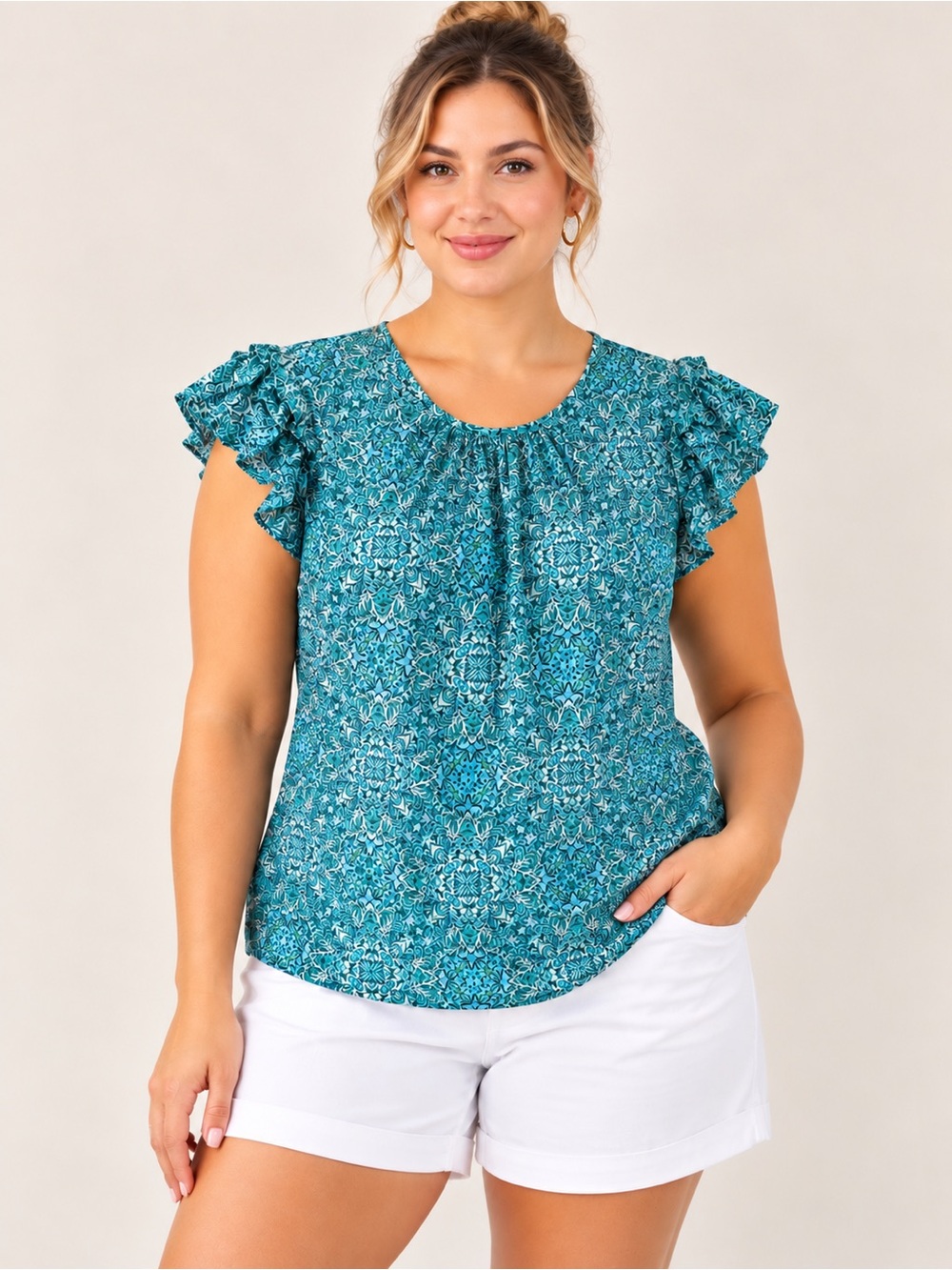 🎉5 for $45🎉 Terra sky top blouse shirt size 0X 14W